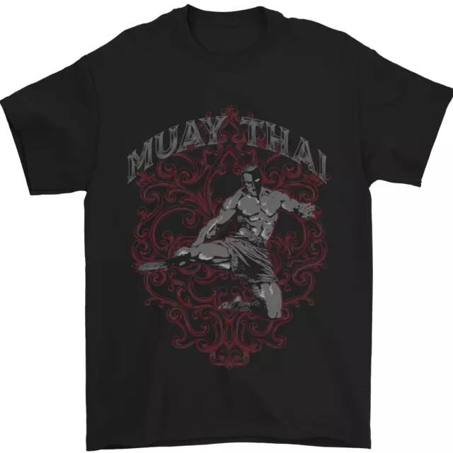 Muay Thai Fighter Warrior MMA Martial Arts Mens T-Shirt 100% Cotton