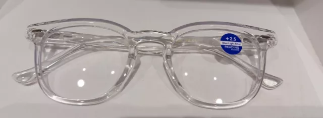 Lunette Loupe De Vue Lecture Transparente Presbyte Unisexe   +2.00 2