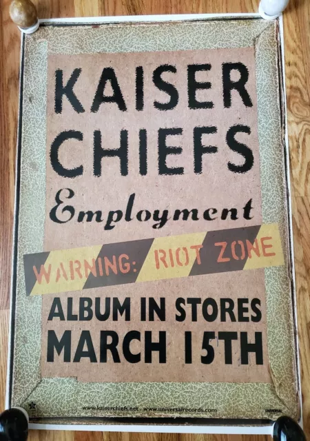 KAISER CHIEFS - Employment Record Release Poster 2005 PROMO ONLY!