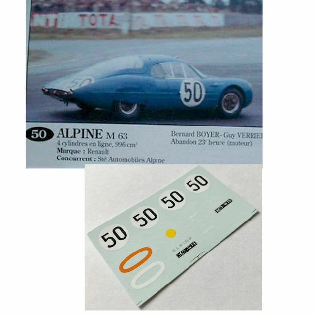 1:43 Spark Renault Alpine M63 #49 24H Le Mans 1963 R.Richard P