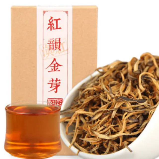 Jin Ya Chinese Black Tea 70g Dianhong Gold Bud Red Rhyme Dian Hong Natural Tea