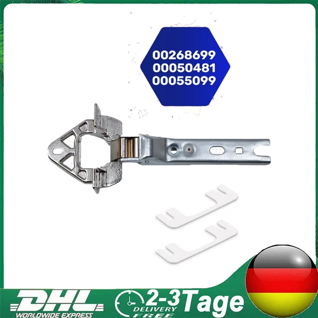 DL-pro Türscharnier Für Bosch/Siemens Waschmaschinen – Kompatibel Mit Classixx, IQ100, IQ300, Serie 6 (00625486)