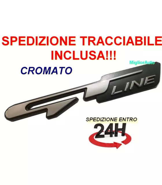 Stemma Fregio Logo 3d Adesivo EMBLEMA GTLINE GT LINE Peugeot Kia RIO SPORTAGE