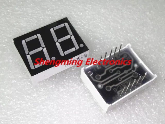 50PCS 0.56 inch 2 digit Red Led display 7 segment Common Anode