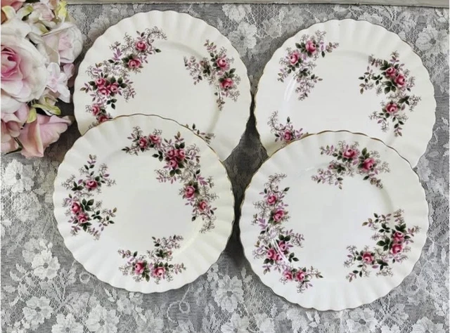 Piastra Royal Albert Amicizia In Porcellana Bianca Con Bordo Oro 22 Carati | Diametro 20 Cm, Lavaggio Solo A Mano