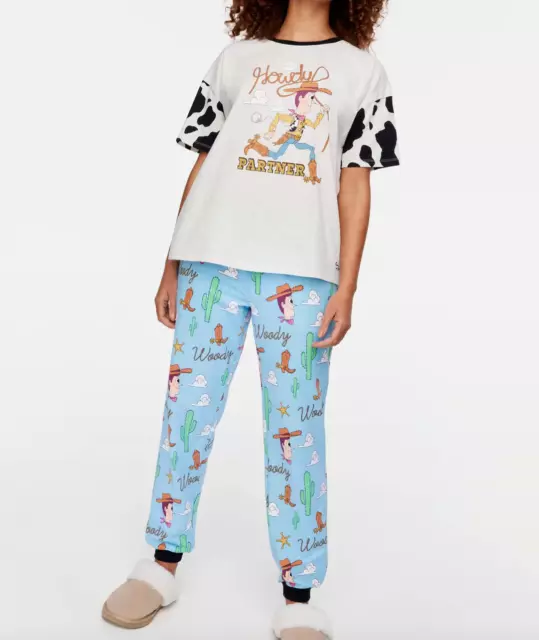 New Peter Alexander Toy Story Woody Pj Set Top & Pants Womens Medium Rrp$159.90 2