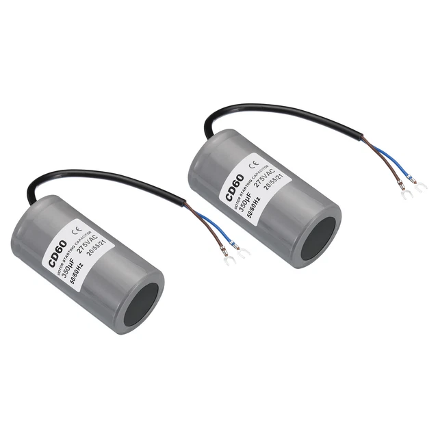 PATIKIL CBB60 Kondensator 35uF 450V – 2-Pin, Mit M8 Schraube, Für Waschmaschine, Pumpe, Motor