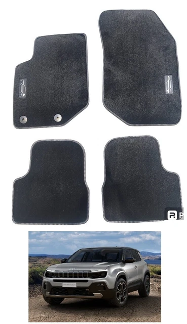 Kit 4 Tappetini Gomma Originali JEEP Per Avenger (2023-) Motore Termico – Anteriori E Posteriori Con Logo – Codice 50291004