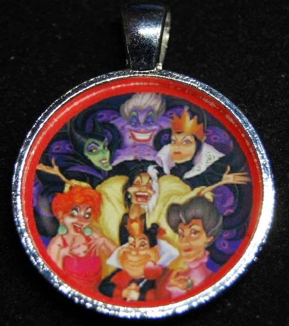 DISNEY VILLAIN MALEFICENT Cruella Evil Queen Hearts Ursula Pendant