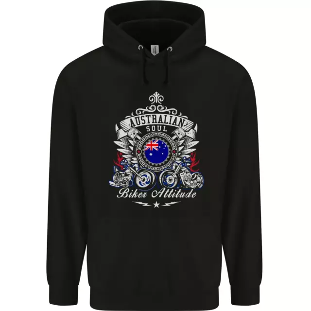 Felpa con cappuccio australiana biker australiana motocicletta bambini