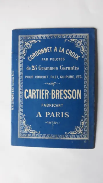 petit livret ancien CARTIER -BRESSON