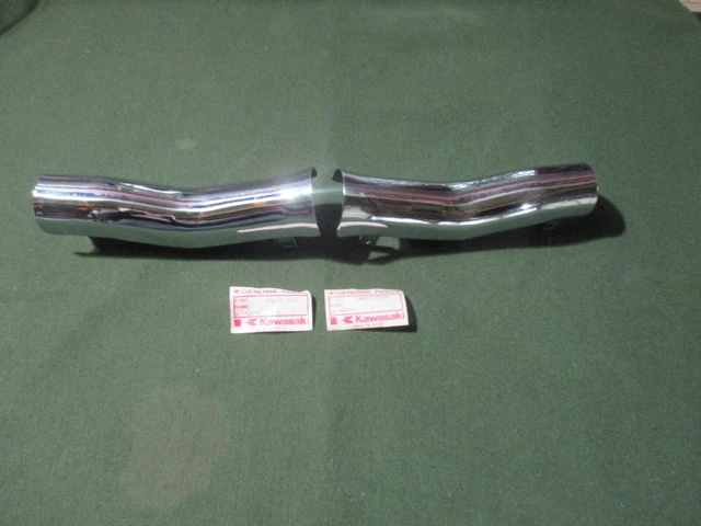 Kawasaki Kz650 Muffler Cover Set Nos Oem 14025-1029 14025-1030