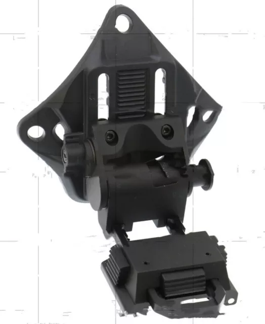 CNC Wilcox L4G32 19 NVG PVS15 18 Tactical Helmet Tipper Bracket Suit FMA Metal