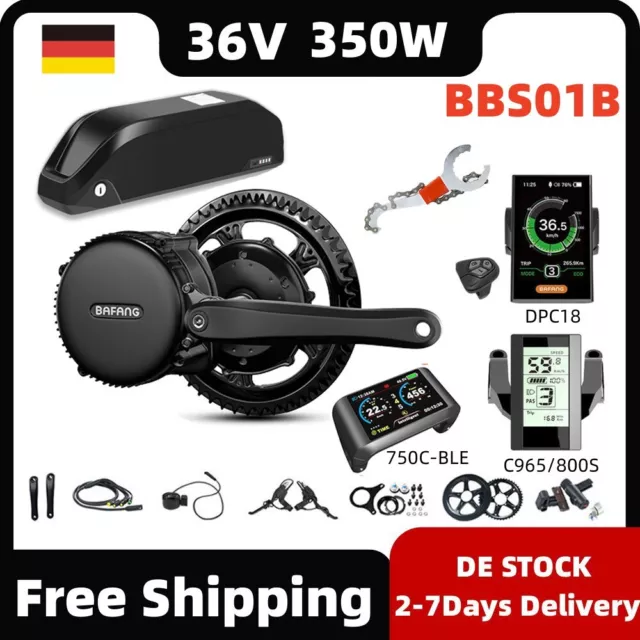 Bafang Electric Bicycle 36V 350W BBS01B Mid-drive Motor Conversion Kit 68-73mm