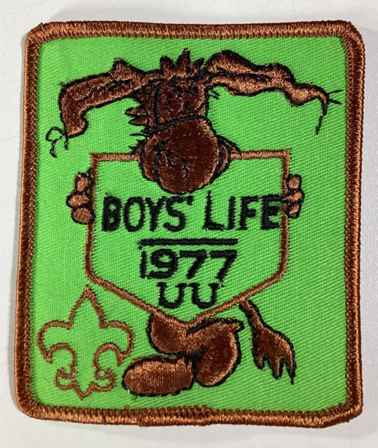 BSA BOY SCOUTS OF AMERICA Patch Vtg 1977 Boys Life UU Donkey