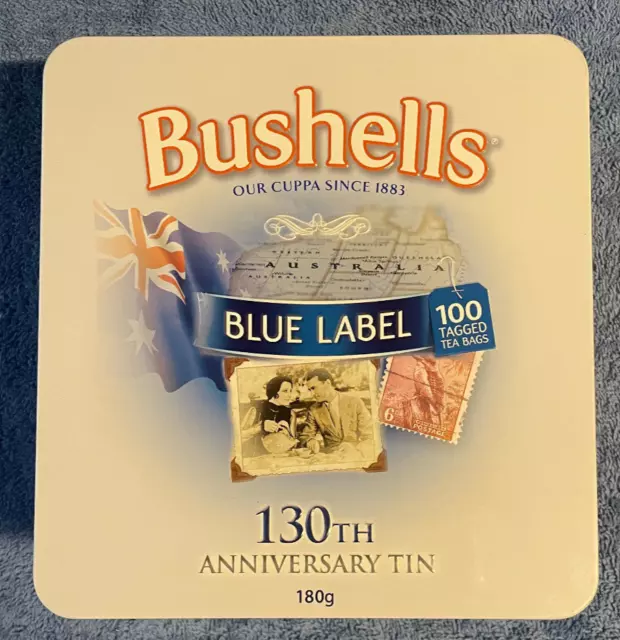 Bushells 130th Anniversary Collectable Tin, New, not used, empty