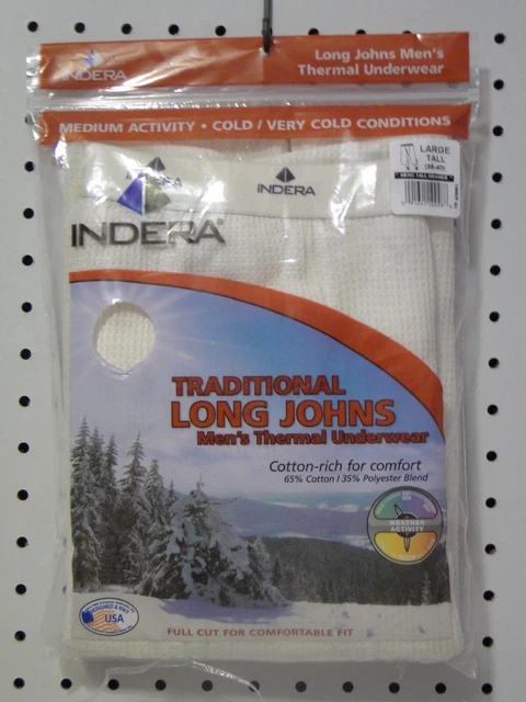 Military-Style Wool Blend Thermal Underwear - Wallace Beery Long Johns, Size Small, 50/50 Wool-Cotton 7 thumbnail image