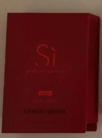Giorgio ARMANI SI PASSIONE eclat  Eau de Parfum Parfumprobe  1,2 ml  NEU