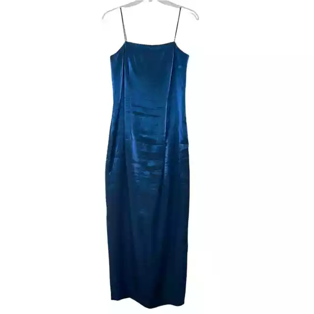 Alex Evenings Vintage 90s Y2K Womens Blue Maxi Dress Size Small