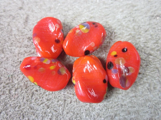 Glasperlen, Millefiori, Schmuck, Hobby, Basteln, kreatives Gestalten