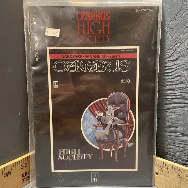 Cerebus: High Society #1 and #5, Aardvark-Vanaheim comics.