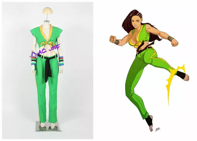 Hot！ Street Fighter Cosplay Laura Matsuda Cosplay Costume custom made