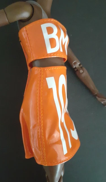 Barbie Doll Clothes BMR 1959 Original Fab Orange PVC Logo Skirt & Top. NEW!! 3