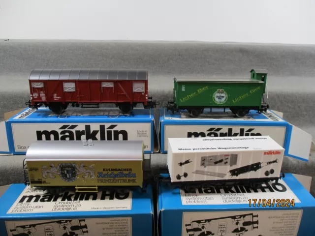 Märklin Spur H0 Güterwagen-Set 4 Teilig  in OVP X250