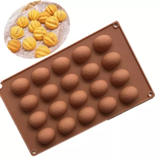 20 Holes Walnuts Nut Cake Chocolate Silicone Mold DIY Craft Molds Baking Mould