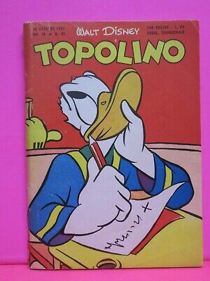 TOPOLINO libretto n. 52 Mondadori 1952 originale ottimo !!