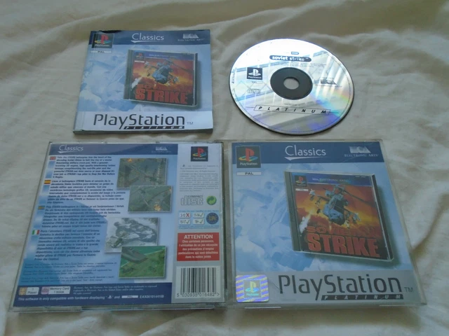Soviet Strike PS1 (COMPLETE) helicopter flying Sony Playstation platinum war