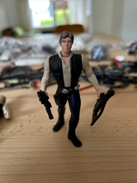 Star Wars Figur Han Solo Blaster Pistol Hasbro Figur 3.75“ Kenner Figuren