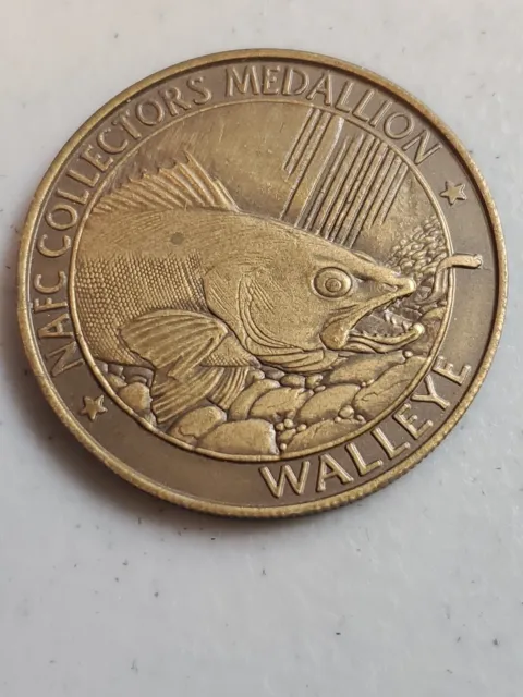 NAFC COLLECTORS MEDALLIONS Largemouth Bass and Walleye $28.86 - PicClick AU
