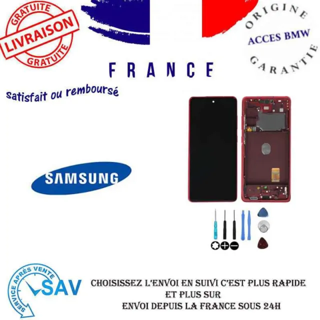 Ecran complet original Samsung Galaxy S20 FE 4G G780F / 5g G781B rouge