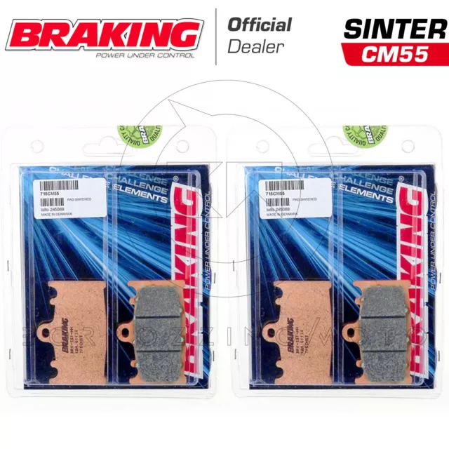 4 Pastiglie Freno Anteriore Braking 715Cm55 Kawasaki Vn Classic 2009 2010