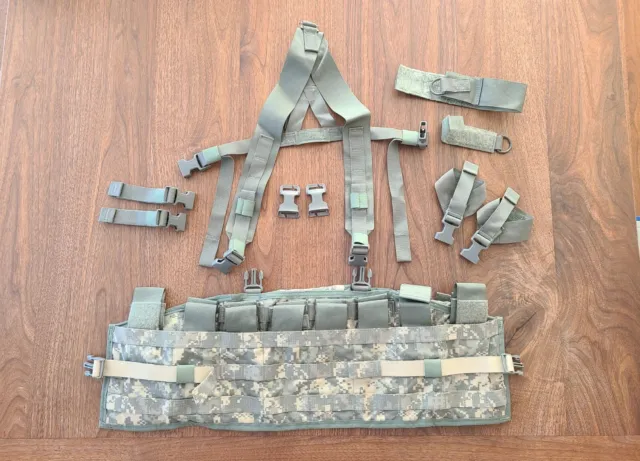 Us Army Acu Tactical Assault Panel Tap Military Molle Ii Chest Rig Excellent