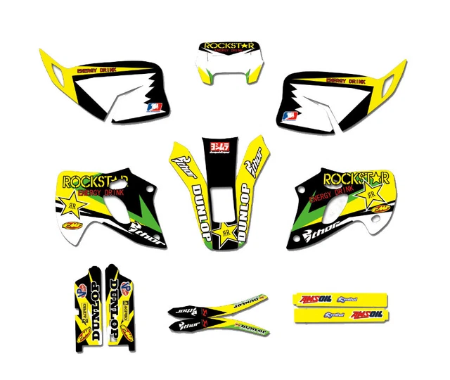 Team Graphics Background Decals Kit For Kawasaki KLX250 1998 - 2003 99 00 01 02