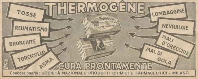 W1097 Thermogène - Advertising 1926 - Advertising