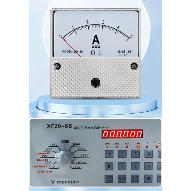 Aexit Jauge Ampèremètre Analogique Watt à Compteur Courant Analogique