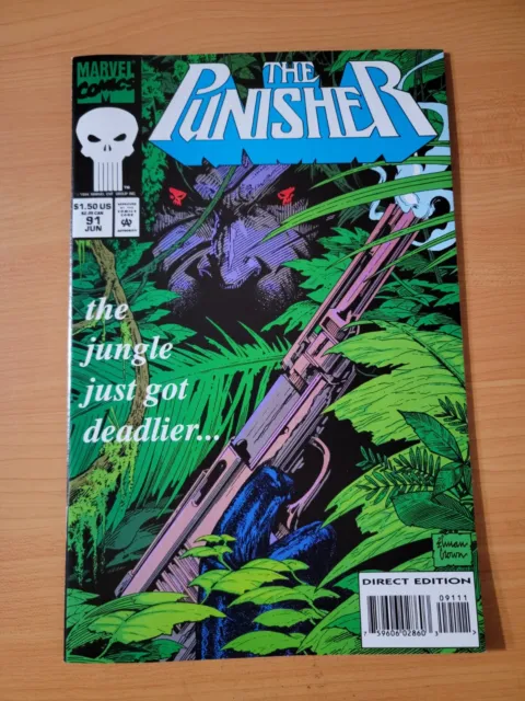 Punisher #91 Direct Market Edition ~ NEAR MINT NM ~ 1994 Marvel Comics