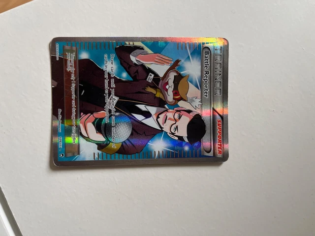 Pack Fresh NM FULL ART XY Furious Fists Battle Reporter 109/111 Pokemon Card