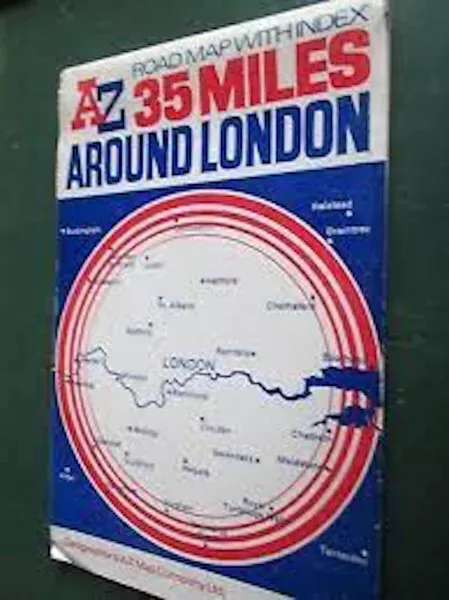 A-Z Map Company : 35 Miles Around London