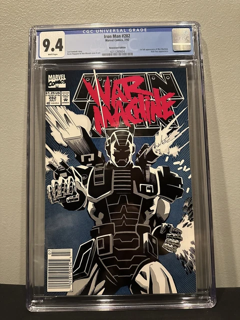 IRON MAN #282 CGC 9.6 NM  1st App War Machine 1992 RARE Newsstand HTF Marvel MCU