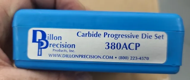 New Dillion Precision Progressive 380 Acp Auto Carbide Die 3 # 14401 Factory