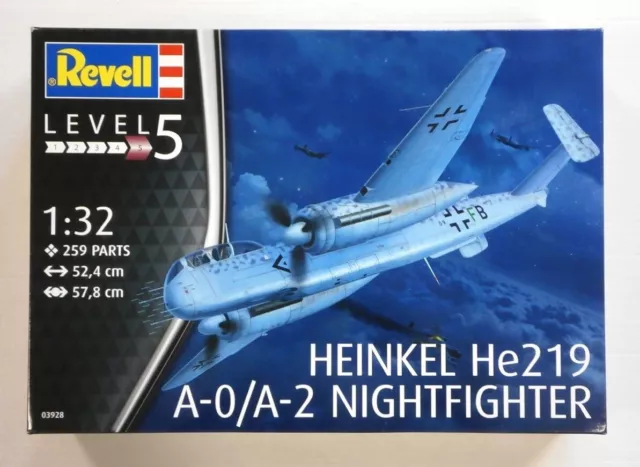 03928PRE Revell 1/32 Scale Heinkel He 219 A-0/A-2 Nightfighter (Pre-Owned)
