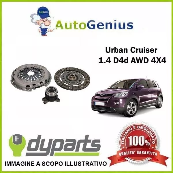 KIT FRIZIONE + CUSCINETTO TOYOTA URBAN CRUISER 1.4 D-4d AWD 4X4 09 14 DYF10356