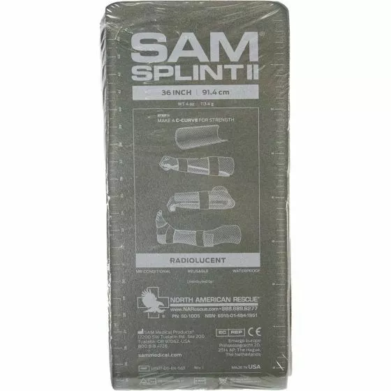 Sam Splint II, Military Version, North American Rescue, EMT, Medical Resue, New