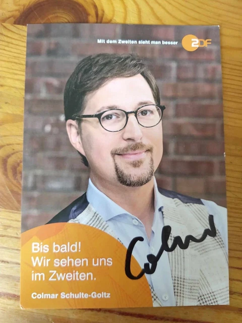 ORIGINAL AUTOGRAPH COLMAR Schulte-Goltz - ZDF - Bars for Rare - Rare £2