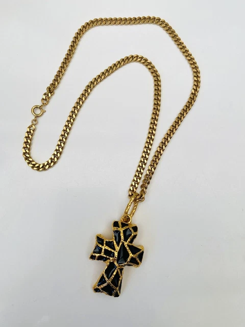 Collier Maille Articulée Cœur ALEXIS LAHELLEC – Vintage Années 1990 – Occasion – Style Imposant Et Doré