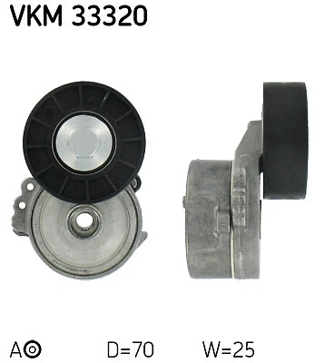 Poulie-tendeur courroie SKF VKM 33320 pour CITROËN FIAT FORD LANCIA PEUGEOT